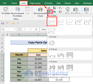 How to Combine Two Line Graphs in Excel (3 Methods) - ExcelDemy