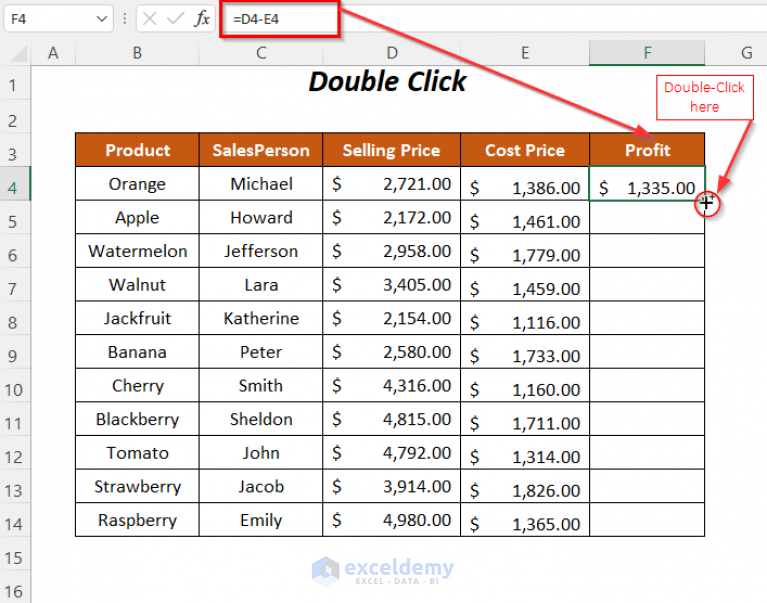 How to Copy Formula in Excel without Dragging (10 Ways) - ExcelDemy