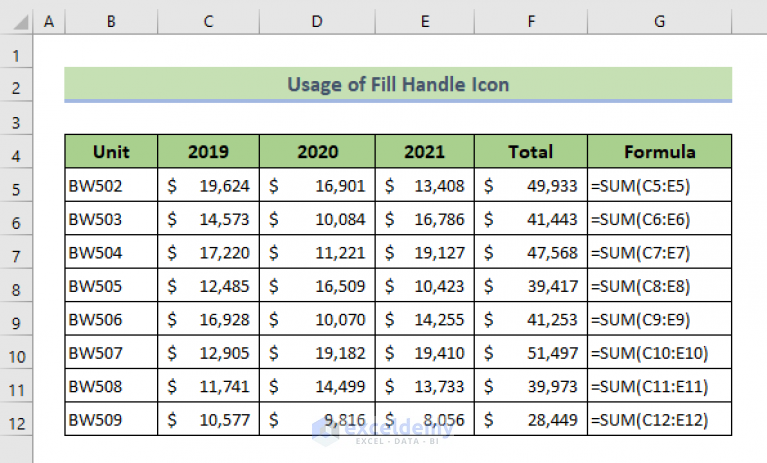 how-to-copy-a-formula-down-the-column-in-excel-7-methods