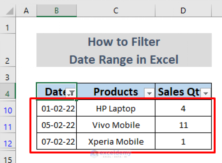 how-to-filter-date-range-in-excel-5-easy-methods