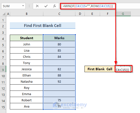 How To Find Blank Cells In Excel 8 Easy Ways ExcelDemy