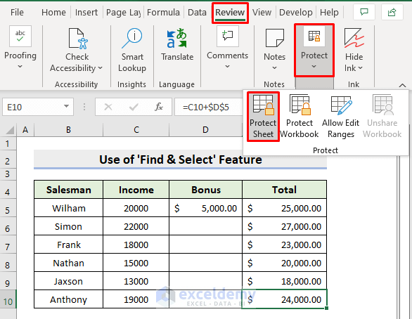 How To Lock Cells In Excel Formula 2 Easy Ways Exceldemy 4812