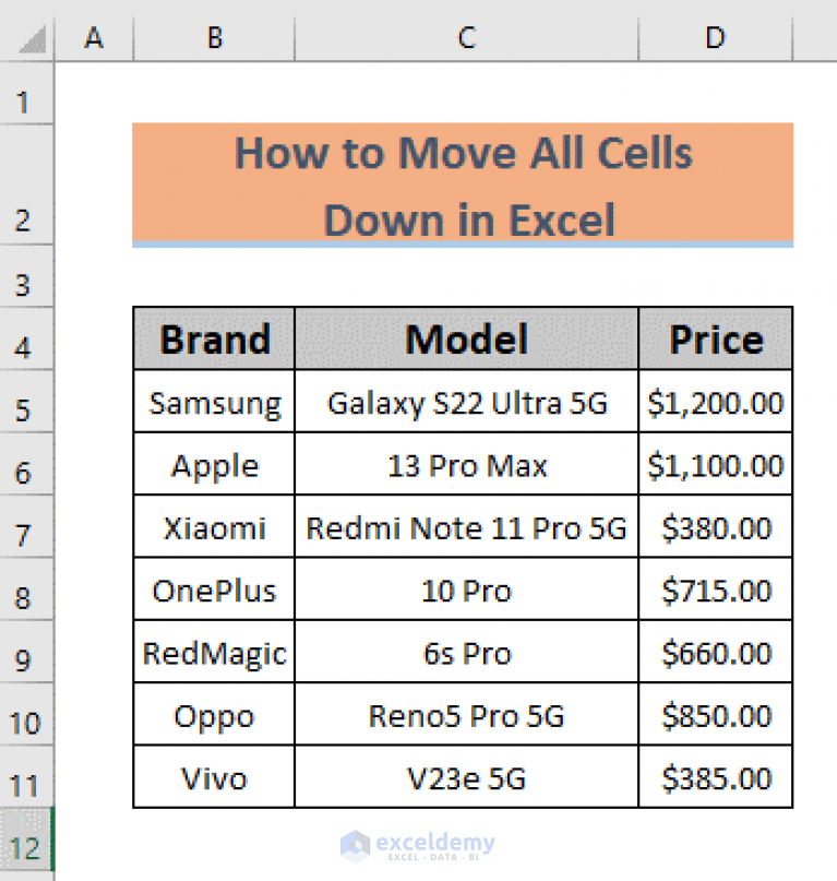 how-to-move-all-cells-down-in-excel-5-methods