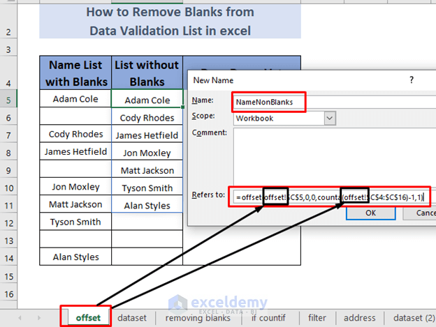 H ng D n Data Validation List Excel Remove Blanks Danh S ch X c Th c 