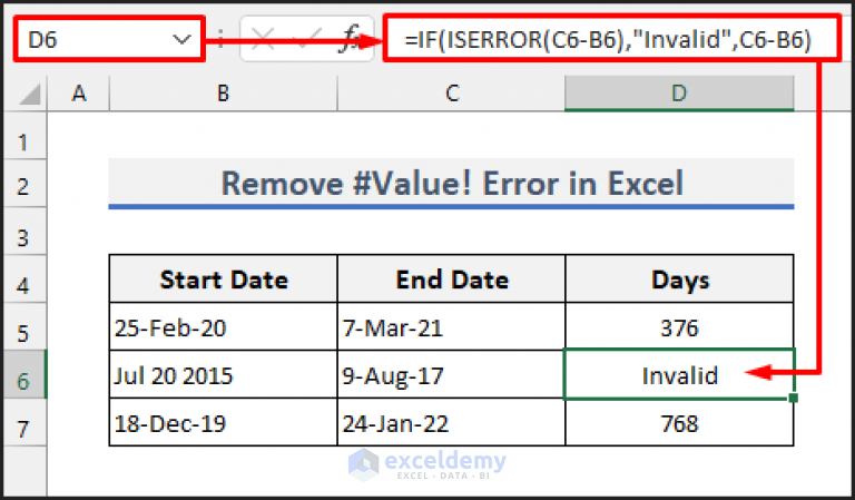 how-to-remove-value-error-in-excel-4-quick-methods-exceldemy