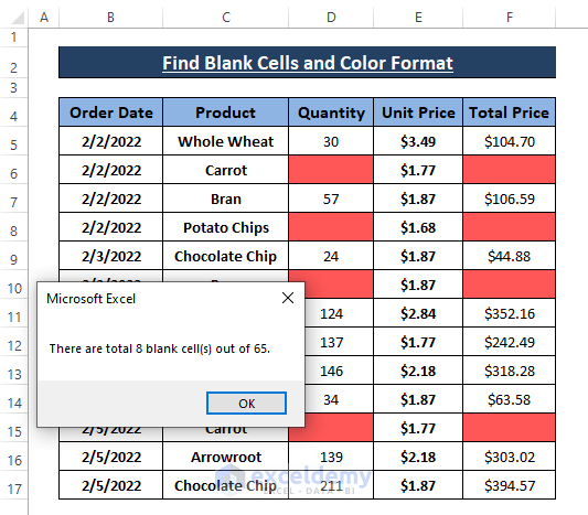 Excel Vba Find Blank Cells In Range