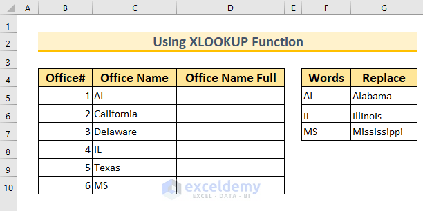 how-to-find-and-replace-multiple-words-at-once-in-excel-7-methods