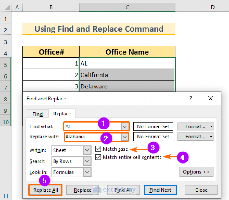 How To Replace Multiple Words In Excel Formula