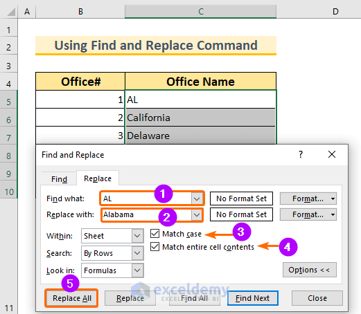 how-to-find-and-replace-multiple-words-at-once-in-excel-7-methods