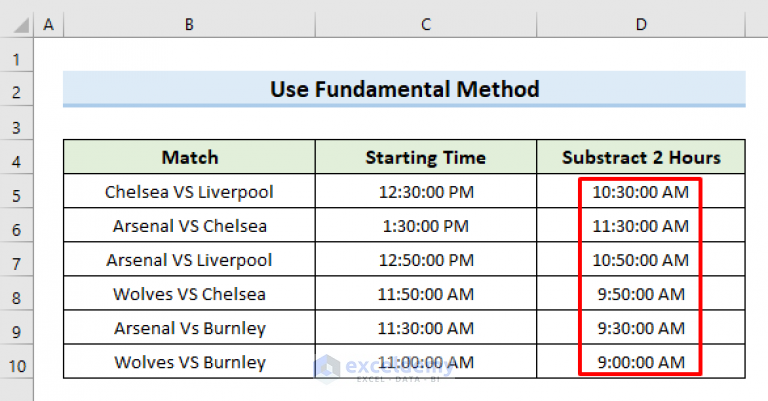 how-to-subtract-hours-from-time-in-excel-2-easy-ways-exceldemy