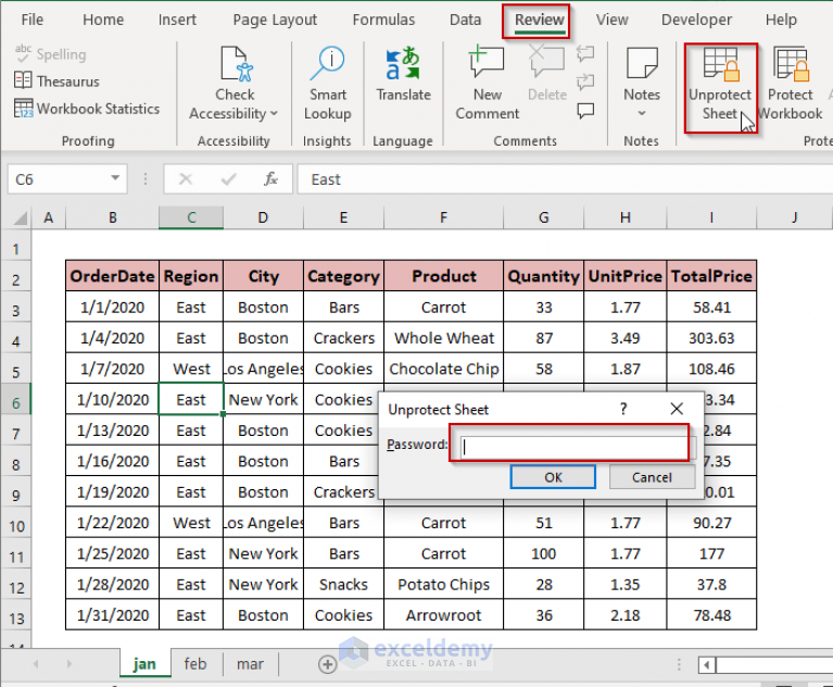 How to Unlock Cells without Password in Excel (4 Methods) - ExcelDemy