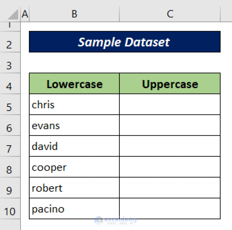 how-to-change-lowercase-to-uppercase-in-excel-without-formula