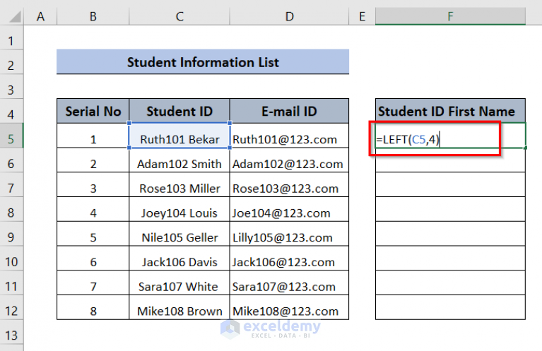 Excel Extract Single Character From Cell