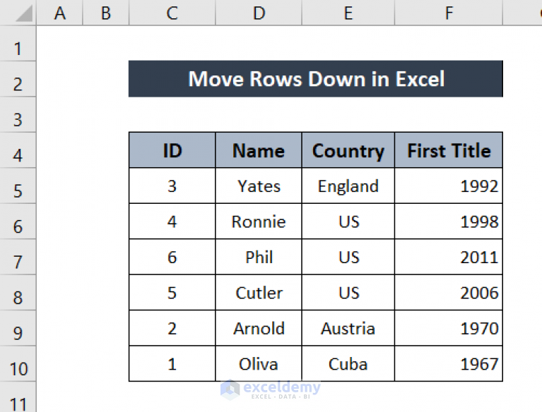 how-to-move-rows-down-in-excel-6-ways-exceldemy