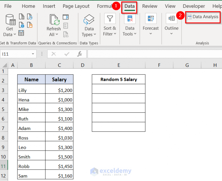 How To Select Random Sample In Excel 4 Methods ExcelDemy