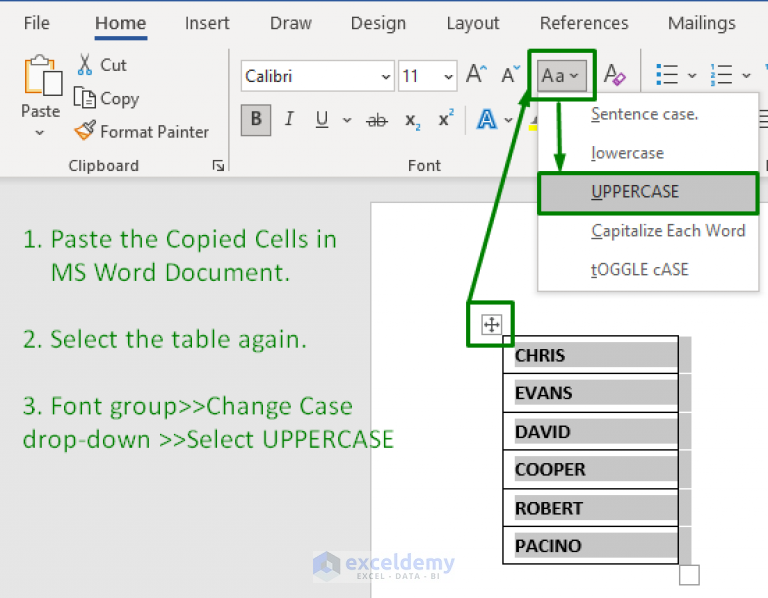 how-to-change-lowercase-to-uppercase-in-excel-without-formula