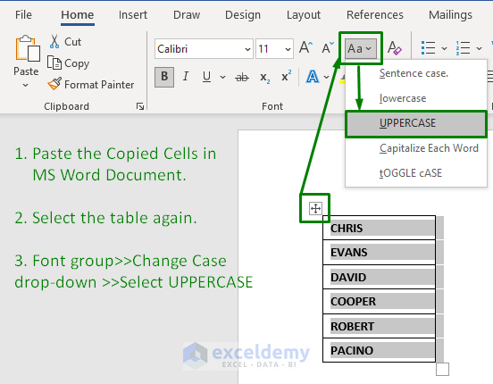 How To Change Lowercase To Uppercase In Excel Without Formula