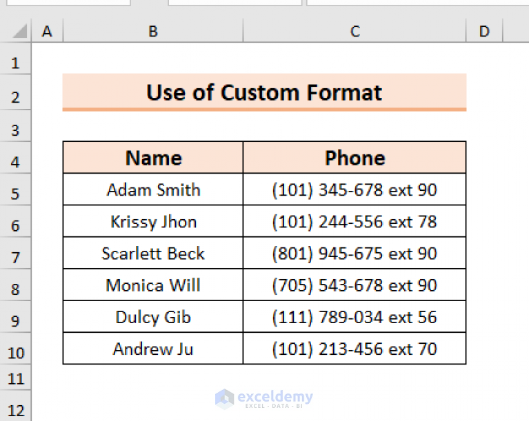 how-to-format-phone-number-with-extension-in-excel-3-easy-ways