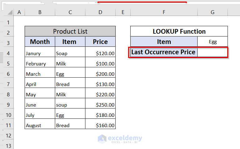 How To Find Last Occurrence Of A Value In A Column In Excel 5 Methods 