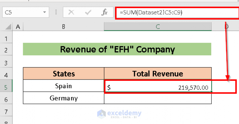 link excel data to another sheet