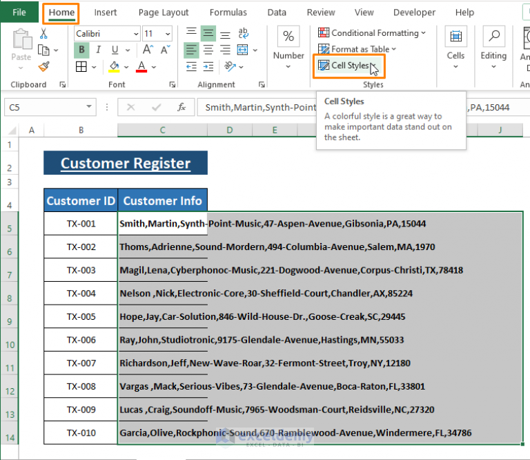 how-to-wrap-text-across-multiple-cells-without-merging-in-excel