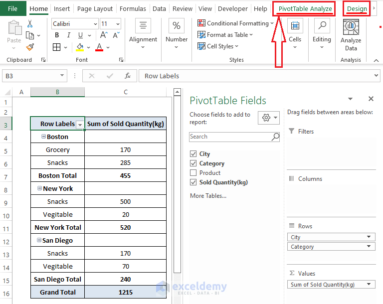 How To Remove Subtotal In Pivot Table 5 Useful Ways ExcelDemy