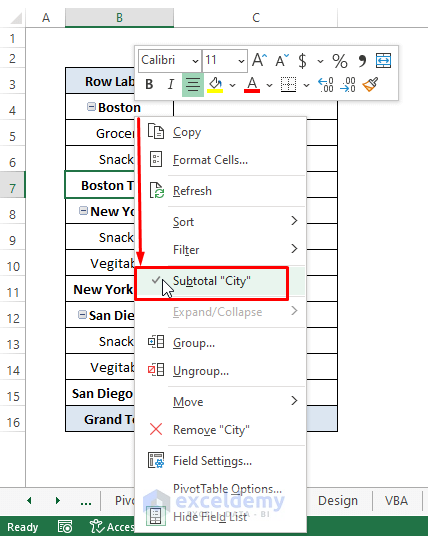 How To Remove Subtotal In Pivot Table 5 Useful Ways ExcelDemy