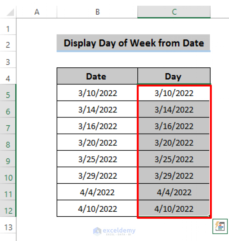 how-to-determine-the-day-of-the-week-from-a-numerical-date-in-excel