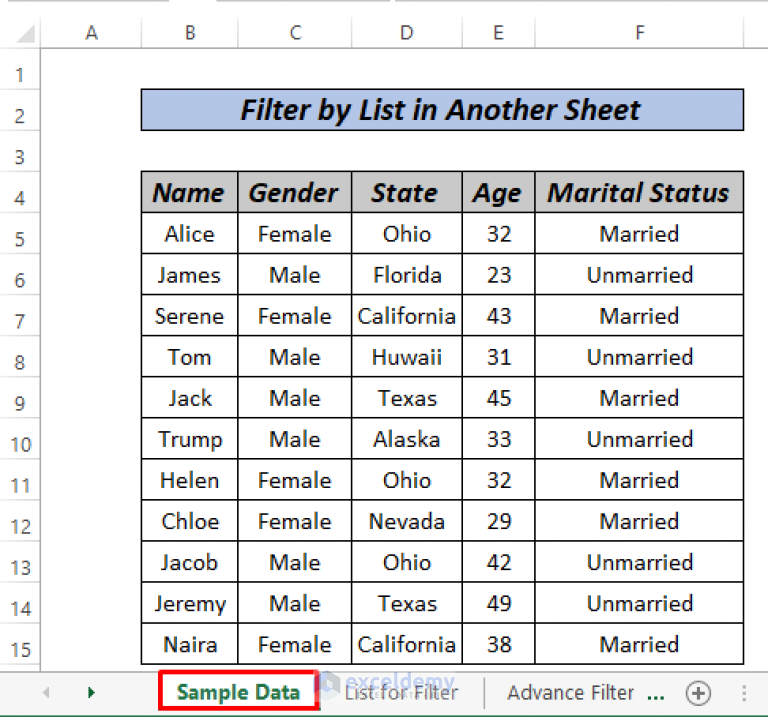 how-to-filter-by-list-in-another-sheet-in-excel-2-methods-exceldemy