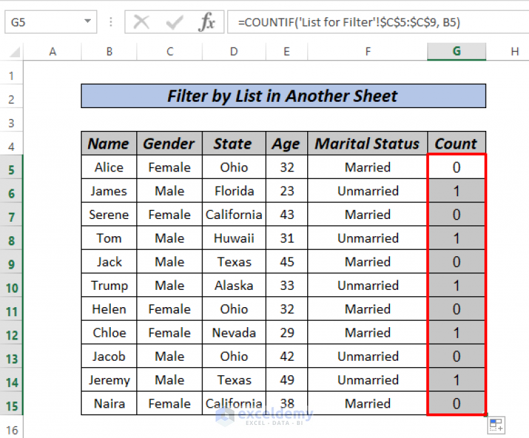 how-to-filter-by-list-in-another-sheet-in-excel-2-methods-exceldemy