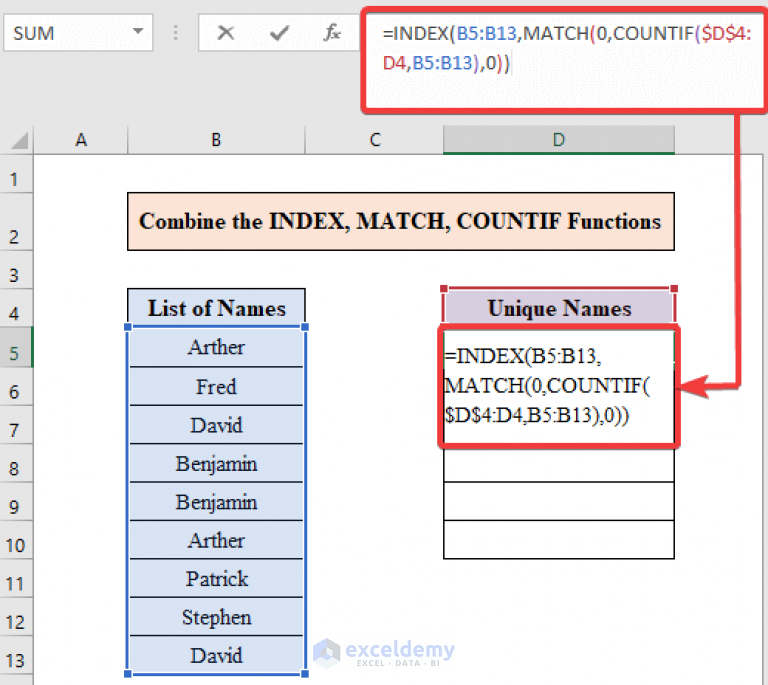 How To Extract Data From A List Using Excel Formula 5 Methods 