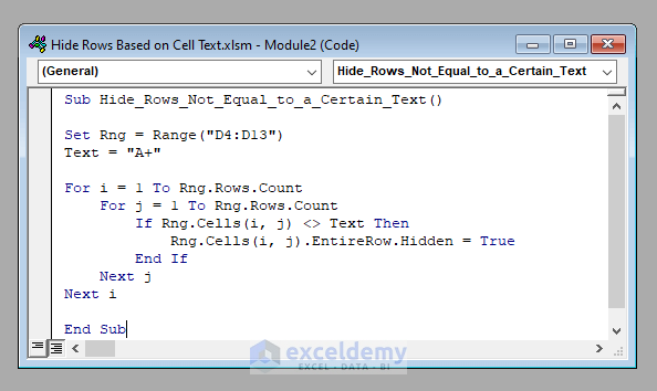 excel-macro-hide-rows-based-on-cell-text-in-excel-3-simple-methods