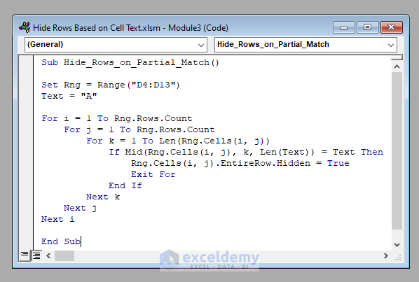 excel-macro-hide-rows-based-on-cell-text-in-excel-3-simple-methods