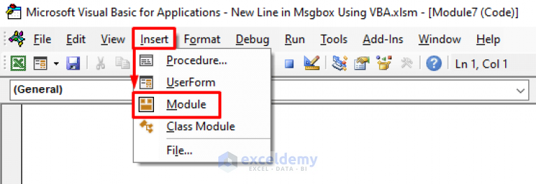 How To Add New Line In Msgbox Vba