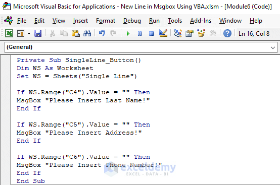 Vba New Line Step By Step How To Insert New Line In Vba Msgbox Hot My 