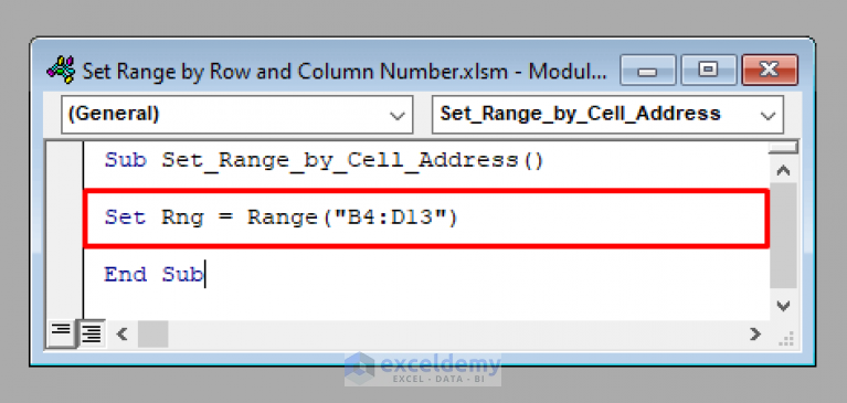 Excel Vba Set Range By Row And Column Number 3 Examples 9810