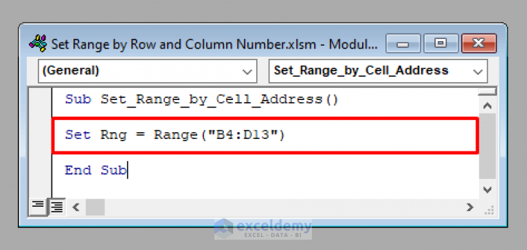 Excel VBA Set Range By Row And Column Number 3 Examples 