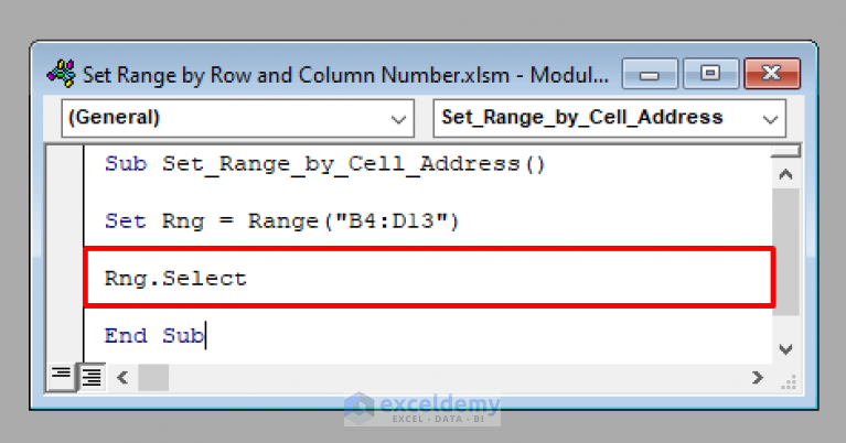 Excel VBA Set Range By Row And Column Number 3 Examples 