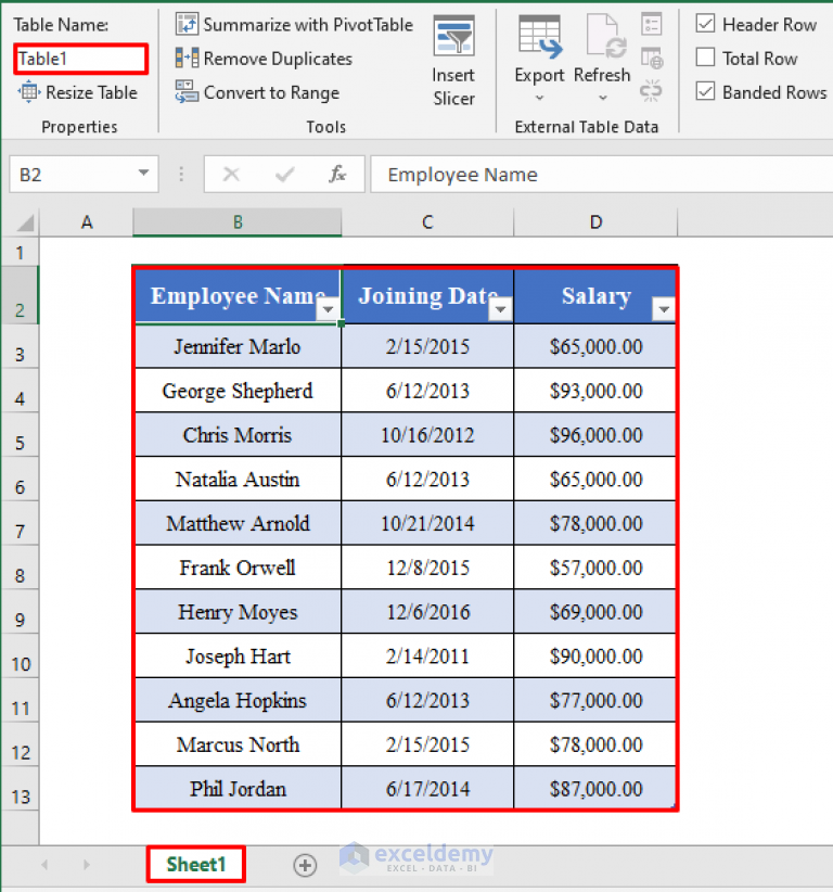 How To Sort Multiple Columns Of A Table With Excel VBA 2 Methods 