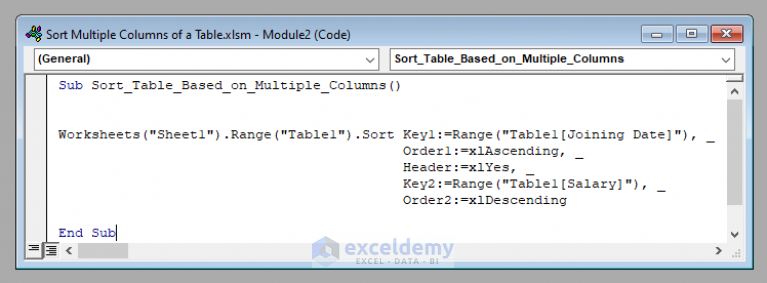 how-to-sort-multiple-columns-of-a-table-with-excel-vba-2-methods