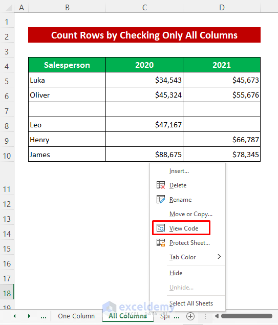 How To Use VBA To Count Rows In Range With Data In Excel 5 Macros 