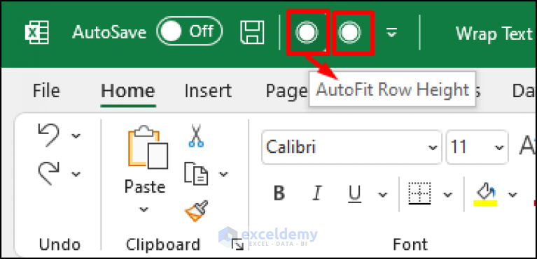 Excel Wrap Text Auto Row Height