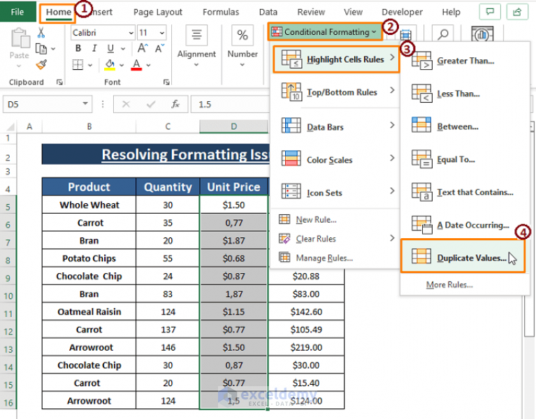 Highlight Duplicates In Excel Not Working