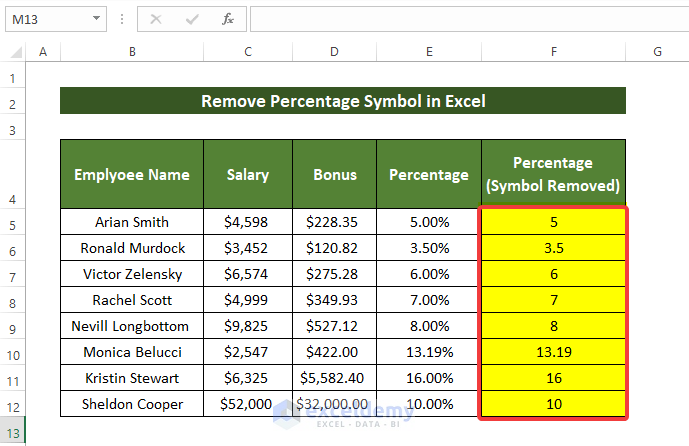 How To Remove Percentage Symbol In Excel 7 Ways ExcelDemy