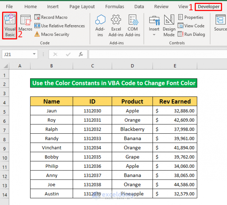 how-to-change-excel-cell-text-fonts-and-colors-with-vba-vba-color