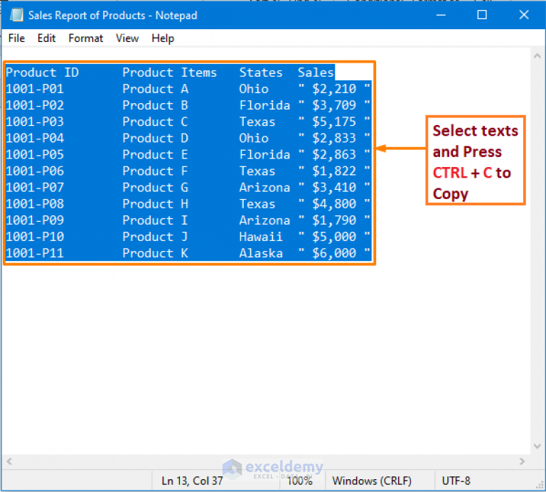 how-to-convert-notepad-to-excel-with-columns-5-methods-exceldemy