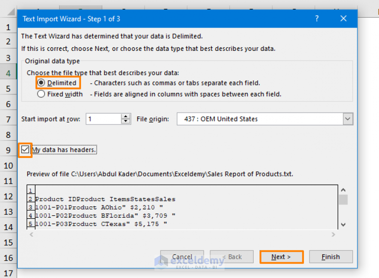 how-to-convert-notepad-to-excel-with-columns-5-methods-exceldemy