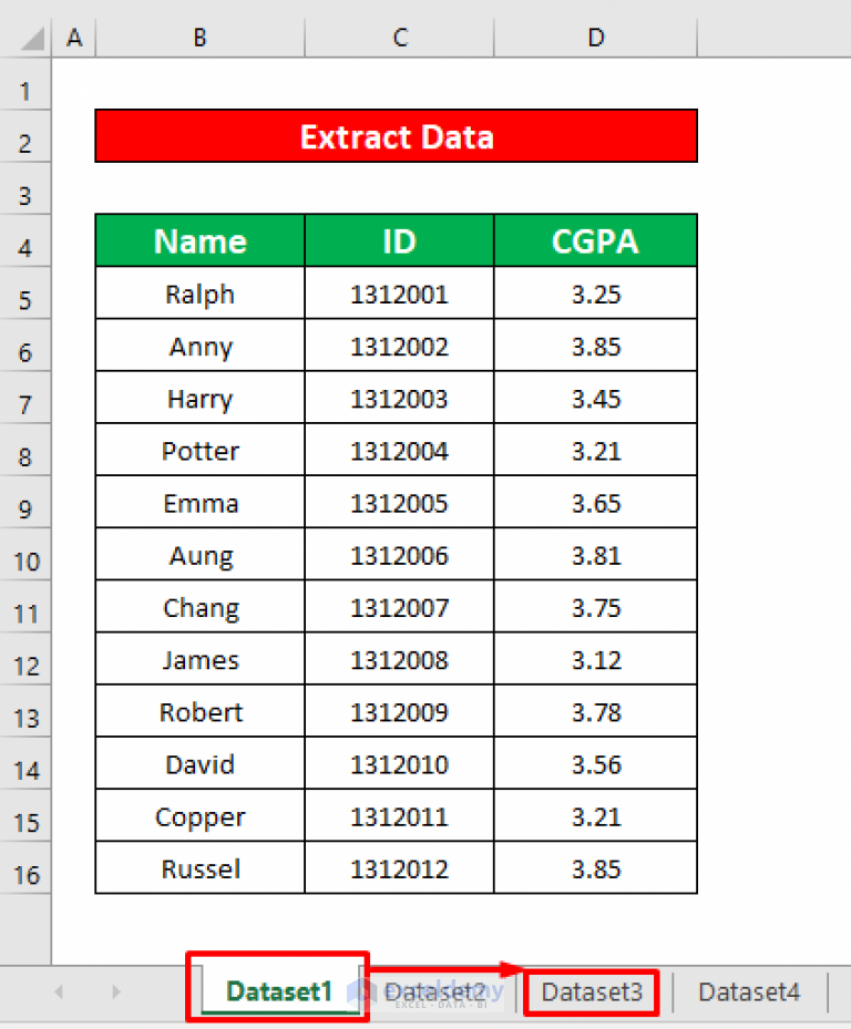 Extract Data From One Sheet To Another Using VBA In Excel Methods