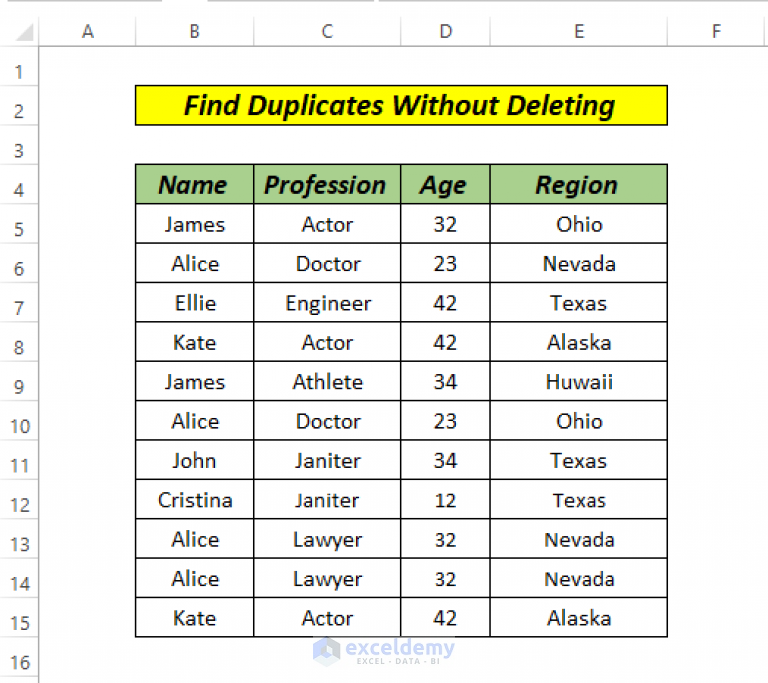 how-to-find-duplicates-without-deleting-in-excel-7-methods-exceldemy