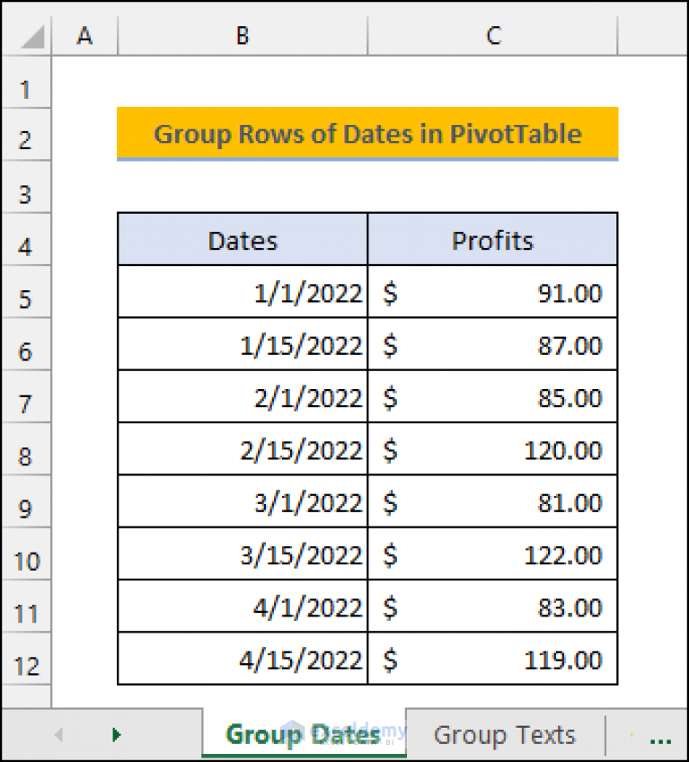 How To Group Rows In Excel Pivot Table